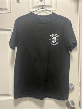 Vans Black Short Sleeve Graphic Logo Tee